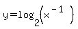 y+=+log%282%2C%28x%5E%28-1%29%29%29