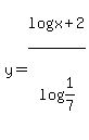 y+=+log%28x%2B2%29%2Flog%281%2F7%29