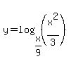 y+=+log%28x%2F9%2C+%28x%5E2%2F3%29%29