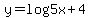 y+=+log5++x%2B+4