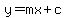 y+=+mx+%2B+c