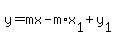 y+=+mx+-+m%2Ax%5B1%5D+%2B+y%5B1%5D