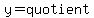 y+=+quotient