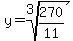 y+=+root%283%2C270%2F11%29