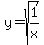y+=+sqrt%281%2Fx%29