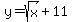 y+=+sqrt%28x%29%2B11