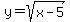 y+=+sqrt%28x-5%29