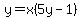 y+=+x%285y-1%29