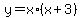 y+=+x%2A%28x%2B3%29