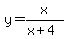 y+=+x%2F%28x%2B4%29