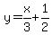 y+=+x%2F3+%2B+1%2F2