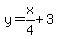 y+=+x%2F4+%2B+3