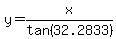 y+=+x%2Ftan%2832.2833%29