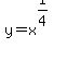 y+=+x%5E%281%2F4%29