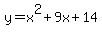 y+=+x%5E2%2B9x%2B14