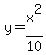 y+=+x%5E2%2F10