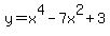 y+=+x%5E4+-+7x%5E2+%2B+3