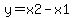 y+=+x2+-x1
