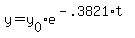y+=+y%5B0%5D%2Ae%5E%28-.3821%2At%29