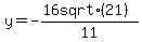 y+=-+%2816+sqrt%2821%29%29%2F11