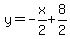 y+=-x%2F2%2B8%2F2