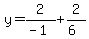 y+=2%2F%28-1%29%2B2%2F%286%29