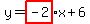 y+=highlight%28-2%29x%2B+6