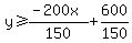 y+%3E=+%28-200x%29%2F150%2B600%2F150