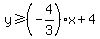 y+%3E=+%28-4%2F3%29x%2B4