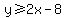 y+%3E=+2x+-+8