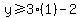 y+%3E=+3%281%29-2