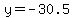 y++=+-30.5