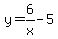 y++=+6%2Fx-5
