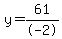 y++=+61%2F-2