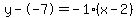 y+-+-+7+=+-+1%28x+-+2%29