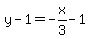 \"y+-+1+=+-x%2F3+-+1\"