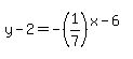 y+-+2+=+-%281%2F7%29%5E%28x-6%29