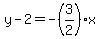 y+-+2+=+-%283%2F2%29x