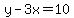 y+-+3x+=+10