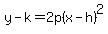 y+-+k+=+2p%28x+-+h%29%5E2