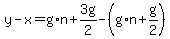 y+-+x+=+g%2An+%2B+3g%2F2+-+%28g%2An%2Bg%2F2%29
