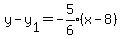 y+-+y%5B1%5D+=+expr%28-5%2F6%29%28x+-+8%29