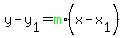 y+-+y%5B1%5D+=+green%28m%29%28x+-+x%5B1%5D%29