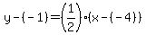 y-%28-1%29=%281%2F2%29%28x-%28-4%29%29