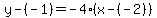 y-%28-1%29=-4%28x-%28-2%29%29