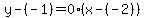 y-%28-1%29=0%28x-%28-2%29%29