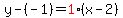 y-%28-1%29=red%281%29%28x-2%29