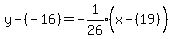 y-%28-16%29=expr%28-1%2F26%29%28x-%2819%29%5E%22%22%29