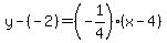y-%28-2%29=%28-1%2F4%29%28x-4%29