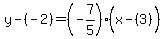 y-%28-2%29=%28-7%2F5%29%28x-%283%29%5E%22%22%29